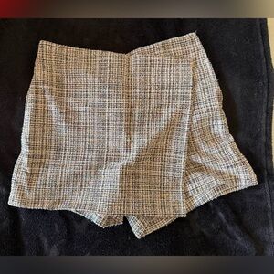 Skies Are Blue Textured Knit Skirt